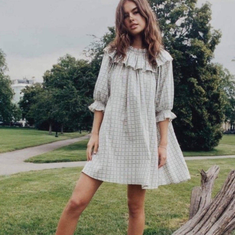 Christy Dawn - Macy Dress in Lotus Gingham